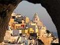 santorini.beyaz kubbe caved